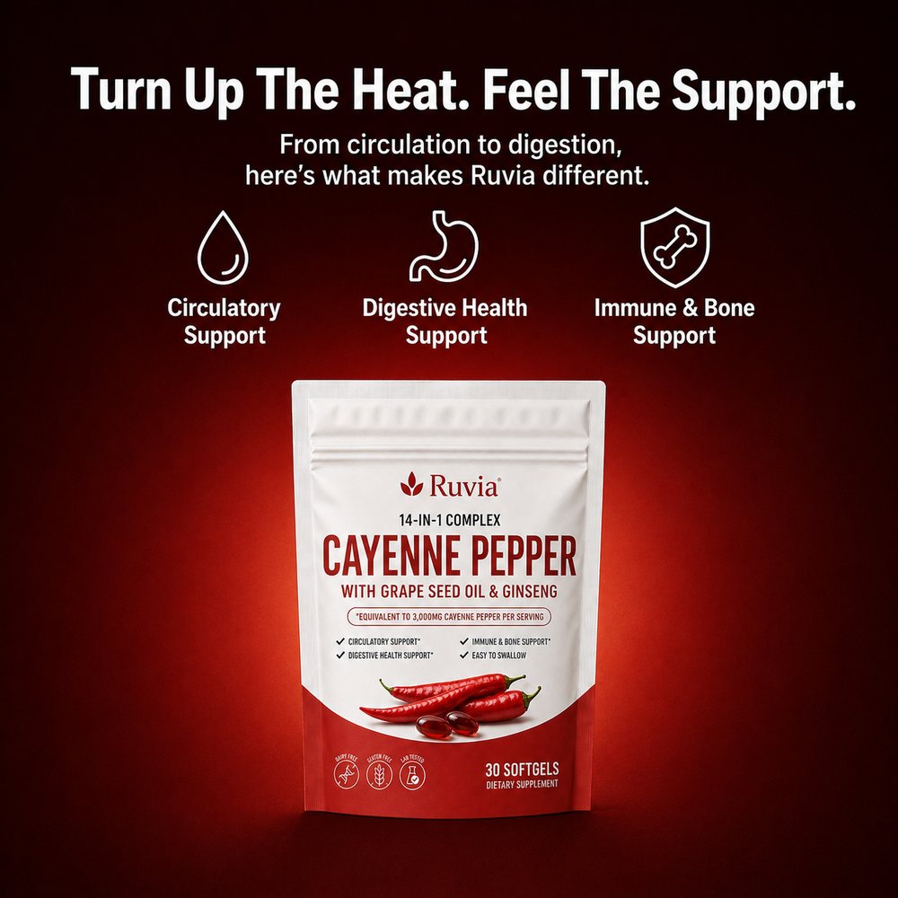 Turn up the heat, feel the support — circulatory, digestive health, and immune and bone support